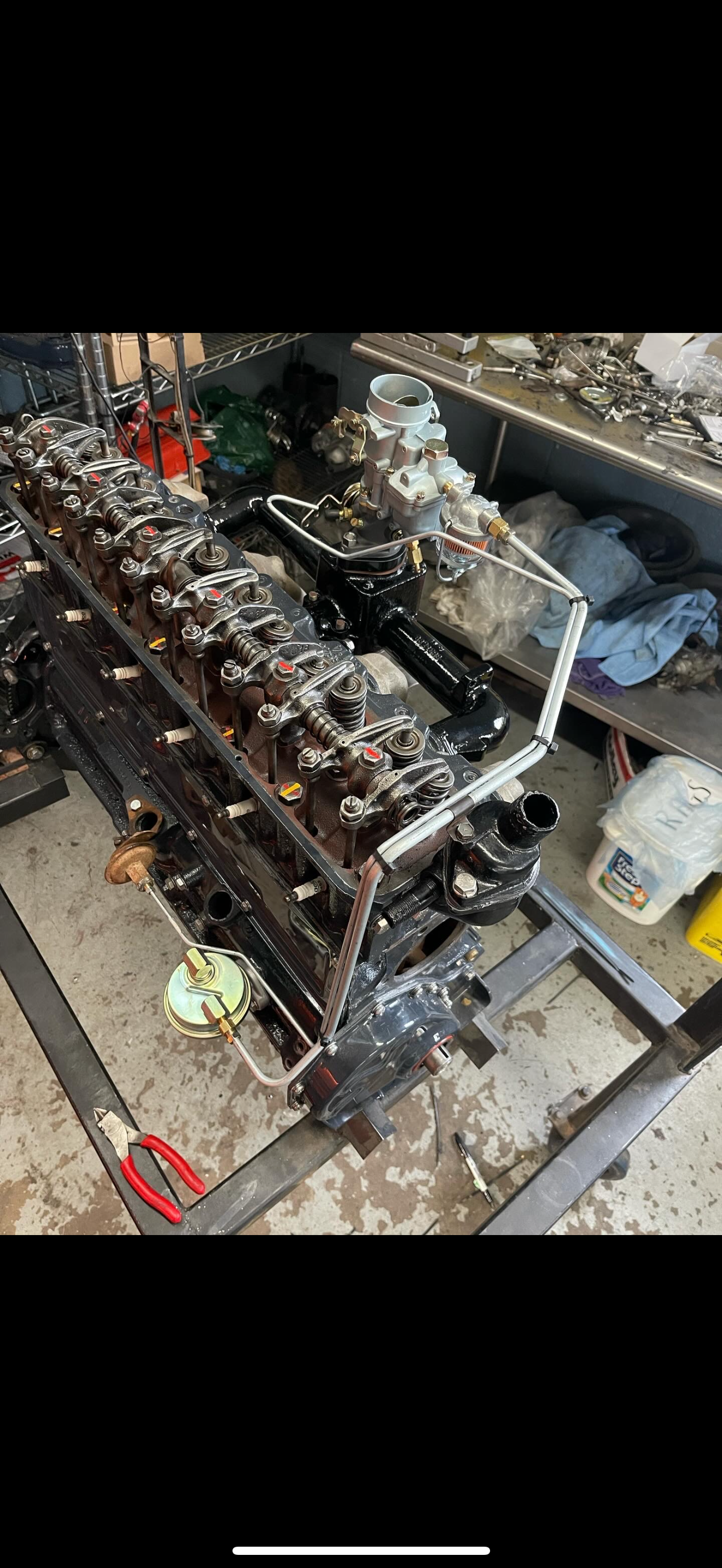 Chevy Inline 6 Engine Fuel And Vacuum Hardlines Lines Staight Style
