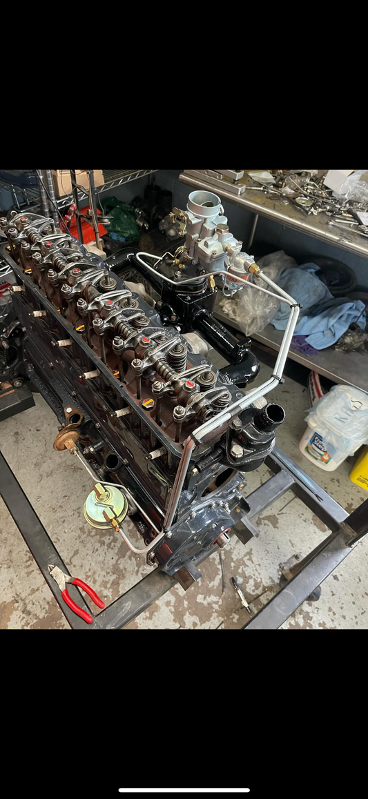 Chevy Inline 6 Engine Fuel And Vacuum Hardlines Lines Staight Style